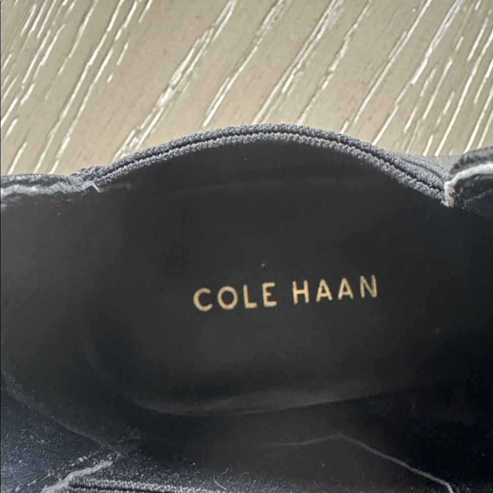 Cole Haan HARA Black Leather Ankle Booties Low Heel Slip-On Women’s Size 8.5B - Picture 12 of 12